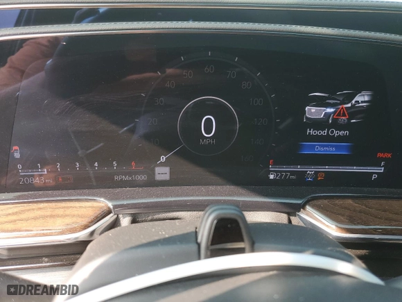 2022 Cadillac Escalade Sport Platinum with VIN 1GYS4GKL8NR201462, listed as a Copart auction lot 70836364 with 20,843 mi miles and Salvage Title. Bid and sale history available at carsss.com. Image 9.