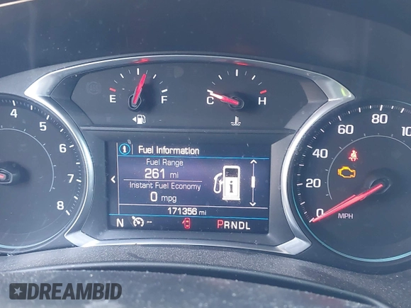 2019 Chevrolet Equinox LT with VIN 2GNAXKEV0K6106725, listed as a IAAI auction lot 41863740 with 171,356 mi miles and . Bid and sale history available at carsss.com. Image 7.