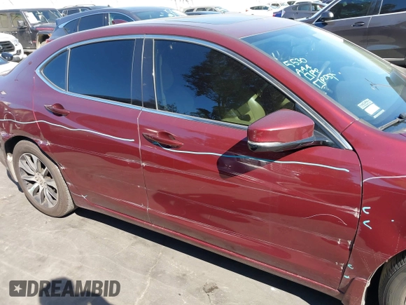 2016 Acura TLX with VIN 19UUB1F32GA000977, listed as a IAAI auction lot 41626510 with 124,916 mi miles. Bid and sale history available at carsss.com. Image 14.