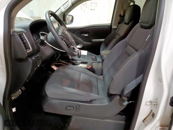 2022 Nissan Frontier SV with VIN 1N6ED1EJ4NN687184, listed as a Copart auction lot 56701345 with 29,003 mi miles and Salvage title. Bid and sale history available at DreamBid. Image 7.