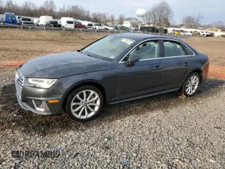 2019 Audi A4 Premium Plus with VIN WAUENAF48KN002220, listed as a Copart auction lot 47786575 with 0 mi miles and Salvage Title. Bid and sale history available at carsss.com. Image 1.