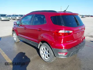 2021 Ford EcoSport SE with VIN MAJ3S2GE0MC456479, listed as a IAAI auction lot 41956554 with 38,369 mi miles and . Bid and sale history available at DreamBid. Image 3.