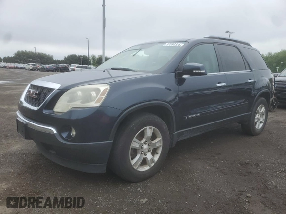 2008 GMC Acadia SLT1 z VIN 1GKEV237X8J260248, wystawiony jako Copart lot #57280325 z przebiegiem 159 361 mil mil oraz Czysty tytuł • Clean title. Historia ofert i sprzedaży dostępna na DreamBid. Obrazek 1.