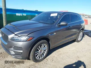 2018 Jaguar F-Pace 25t Prestige with VIN SADCK2FXXJA326749, listed as a IAAI auction lot 41292506 with 34,643 mi miles and . Bid and sale history available at DreamBid. Image 20.