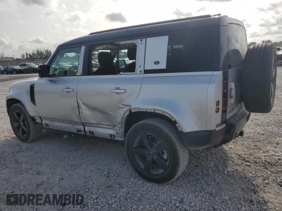 2020 Land Rover Defender HSE with VIN SALE1EEU2L2004757, listed as a Copart auction lot 59279455 with 50,081 mi miles and Salvage title. Bid and sale history available at DreamBid. Image 2.