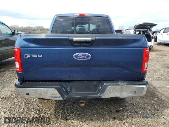 2016 Ford F-150 XLT with VIN 1FTEW1EP8GFA10766, listed as a Copart auction lot 53905895 with 104,553 mi miles and Salvage Title. Bid and sale history available at carsss.com. Image 6.