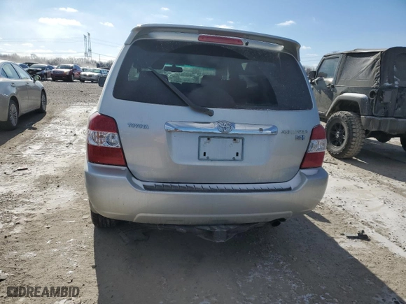 2007 Toyota Highlander Hybrid w/3rd Row with VIN JTEDW21A370019179, listed as a Copart auction lot 41787095 with 162,429 mi miles and Salvage Title. Bid and sale history available at carsss.com. Image 6.