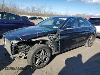 2019 Mercedes-Benz C 300 with VIN 55SWF8EB1KU283402, listed as a Copart auction lot 47947395 with 83,731 mi miles and Non Repairable. Bid and sale history available at DreamBid. Image 1.