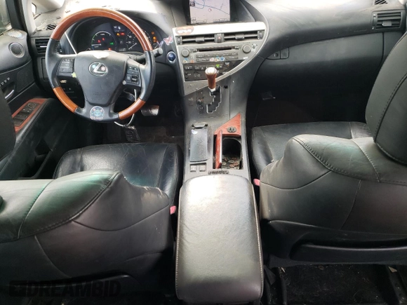 2011 Lexus RX 450h with VIN JTJBC1BA3B2039830, listed as a Copart auction lot 57277295 with 222,381 mi miles and Salvage title. Bid and sale history available at DreamBid. Image 8.