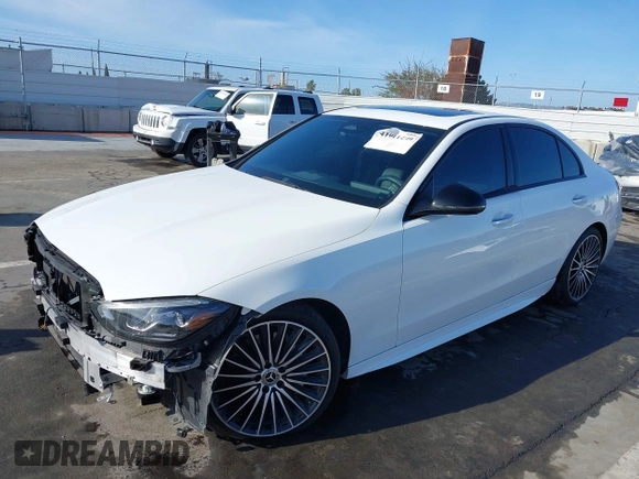 2023 Mercedes-Benz C 300 with VIN W1KAF4GB0PR105246, listed as a IAAI auction lot 41911499 with 33,613 mi miles and . Bid and sale history available at DreamBid. Image 19.