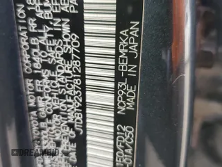 2008 Toyota Yaris with VIN JTDBT923781287709, listed as a Copart auction lot 45084055 with 180,016 mi miles and Salvage Title. Bid and sale history available at carsss.com. Image 14.