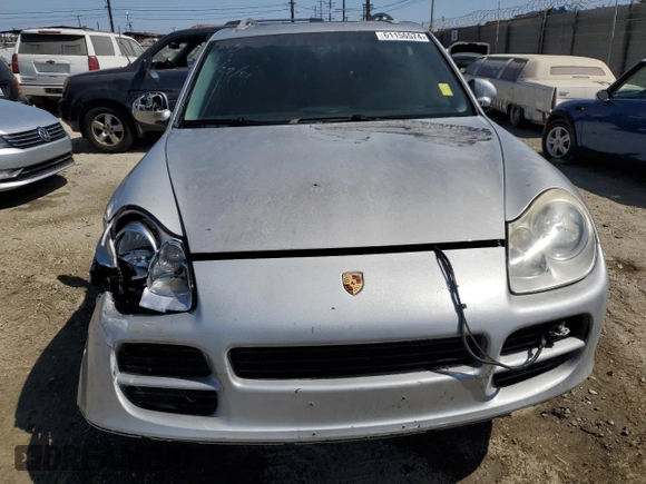 2005 Porsche Cayenne with VIN WP1AA29P55LA23789, listed as a Copart auction lot 61156574 with 166,621 mi miles and Clean Title. Bid and sale history available at carsss.com. Image 5.