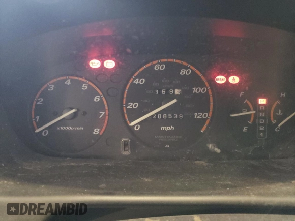 2001 Honda CR-V EX with VIN JHLRD18671C053601, listed as a Copart auction lot 47070655 with 208,539 mi miles and Salvage Title. Bid and sale history available at carsss.com. Image 9.