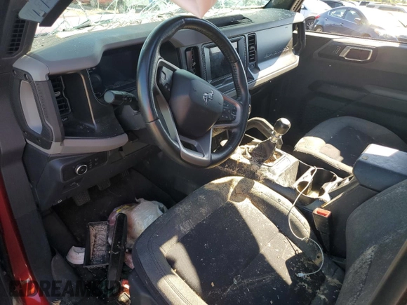 2021 Ford Bronco with VIN 1FMDE5BH1MLB00420, listed as a Copart auction lot 61452524 with 32,260 mi miles and Salvage Title. Bid and sale history available at DreamBid. Image 8.