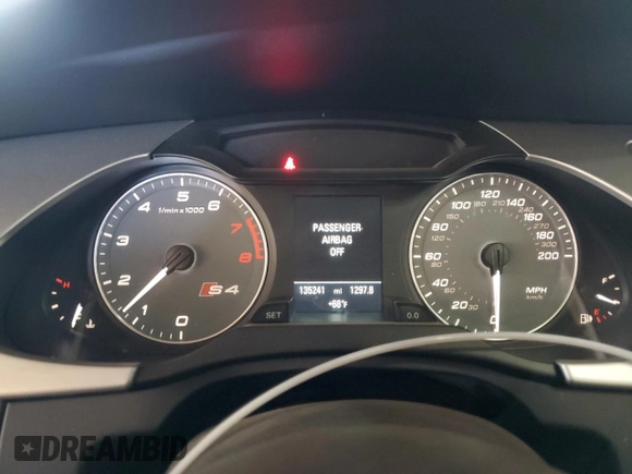 2011 Audi S4 Premium Plus with VIN WAUDGBFL2BA011179, listed as a Copart auction lot 85116994 with 135,241 mi miles and Salvage Title. Bid and sale history available at carsss.com. Image 9.