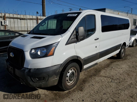 2023 Ford Transit Passenger XL with VIN 1FBAX2Y84PKA07378, listed as a Copart auction lot 46208235 with 40,517 mi miles and Non repairable. Bid and sale history available at DreamBid. Image 1.
