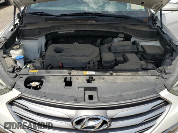 2017 Hyundai Santa Fe 2.4L with VIN 5XYZU3LB3HG456574, listed as a Copart auction lot 61658595 with 55,997 mi miles and Salvage title. Bid and sale history available at DreamBid. Image 11.