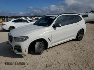 2020 BMW X3 M40i with VIN 5UXTY9C00L9C93079, listed as a Copart auction lot 44210585 with 53,087 mi miles and Salvage Title. Bid and sale history available at DreamBid. Image 1.