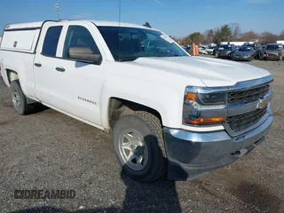 2017 Chevrolet Silverado 1500 Work Truck with VIN 1GCVKNEH5HZ377457, listed as a IAAI auction lot 41411359 with 154,971 mi miles. Bid and sale history available at carsss.com. Image 1.