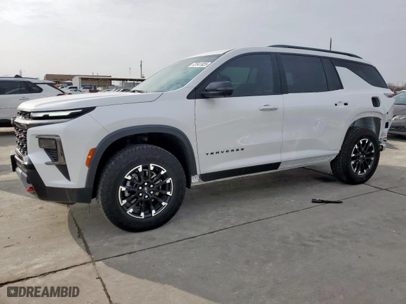 2024 Chevrolet Traverse AWD Z71 with VIN 1GNEVJKS1RJ141542, listed as a Copart auction lot 47541925 with 7,582 mi miles and Salvage Title. Bid and sale history available at carsss.com. Image 1.