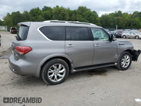 2013 Infiniti QX56 with VIN JN8AZ2NE9D9042487, listed as a Copart auction lot 68790494 with 160,732 mi miles and Salvage Title. Bid and sale history available at carsss.com. Image 3.
