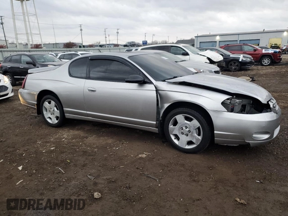 2007 Chevrolet Monte Carlo with VIN 2G1WK16K679377461, listed as a Copart auction lot 83200564 with 164,876 mi miles and Salvage title. Bid and sale history available at DreamBid. Image 1.
