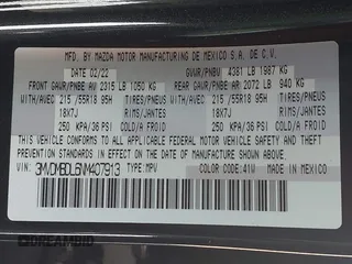 2022 Mazda CX-30 S Premium with VIN 3MVDMBDL6NM407913, listed as a IAAI auction lot 42359860 with 35,804 mi miles and . Bid and sale history available at DreamBid. Image 9.