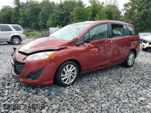 2012 Mazda 5 Sport with VIN JM1CW2BL4C0128082, listed as a Copart auction lot 67080914 with Not Provided miles and Salvage Title. Bid and sale history available at DreamBid. Image 1.