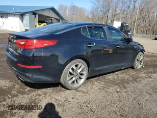 2015 Kia Optima SX Turbo with VIN 5XXGR4A62FG425046, listed as a Copart auction lot 49092995 with 105,526 mi miles and Salvage Title. Bid and sale history available at carsss.com. Image 3.