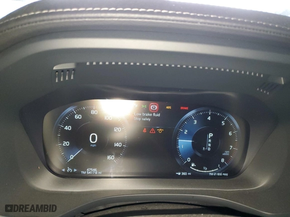 2019 Volvo XC60 Inscription with VIN LYV102RL3KB327348, listed as a Copart auction lot 43060185 with 47,546 mi miles and Salvage Title. Bid and sale history available at carsss.com. Image 9.