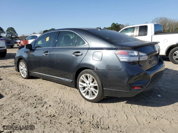 2010 Lexus HS 250h with VIN JTHBB1BA5A2016553, listed as a Copart auction lot 45346365 with 0 mi miles and Salvage Title. Bid and sale history available at carsss.com. Image 2.