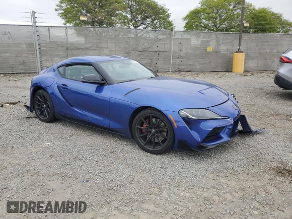 2023 Toyota Supra 3.0 with VIN WZ1DB0G0XPW054223, listed as a Copart auction lot 55860385 with Not provided miles and Salvage title. Bid and sale history available at DreamBid. Image 4.