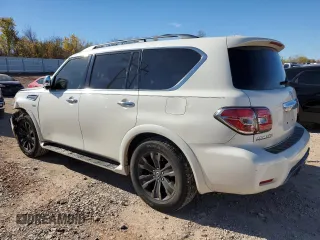 2020 Nissan Armada Platinum with VIN JN8AY2NF0L9360461, listed as a Copart auction lot 81579324 with 129,982 mi miles and Salvage Title. Bid and sale history available at carsss.com. Image 2.