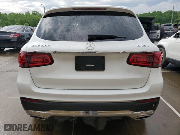 2020 Mercedes-Benz GLC 300 with VIN WDC0G8EB5LF694586, listed as a Copart auction lot 56115425 with 49,309 mi miles and Salvage title. Bid and sale history available at DreamBid. Image 6.