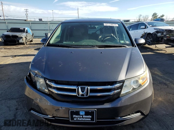 2017 Honda Odyssey SE with VIN 5FNRL5H37HB018616, listed as a Copart auction lot 87174674 with 124,367 mi miles and Salvage Title. Bid and sale history available at carsss.com. Image 5.