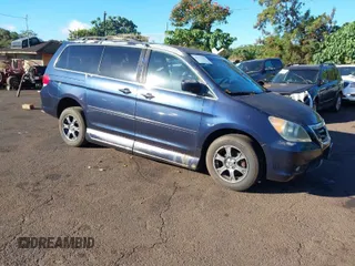 2008 Honda Odyssey Touring with VIN 5FNRL38818B021382, listed as a IAAI auction lot 41116757 with 6,894 mi miles. Bid and sale history available at carsss.com. Image 1.