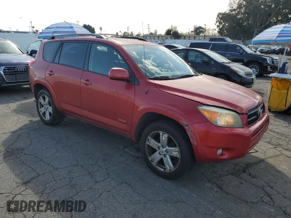 2006 Toyota RAV4 Sport with VIN JTMZD32V366019525, listed as a Copart auction lot 47143715 with 194,502 mi miles and Salvage Title. Bid and sale history available at carsss.com. Image 4.