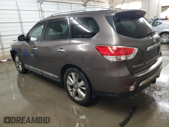 2015 Nissan Pathfinder S with VIN 5N1AR2MN2FC688193, listed as a Copart auction lot 56907995 with 112,624 mi miles and Salvage title. Bid and sale history available at DreamBid. Image 2.
