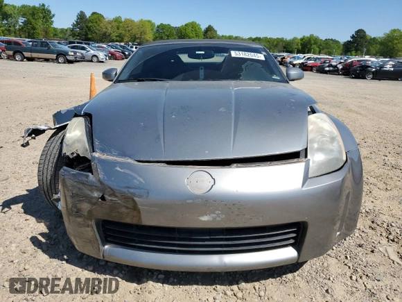2004 Nissan 350Z Touring with VIN JN1AZ36A44M251374, listed as a Copart auction lot 53182045 with 100,255 mi miles and Salvage Title. Bid and sale history available at DreamBid. Image 5.