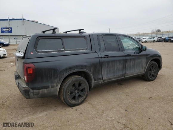 2020 Honda Ridgeline Black Edition with VIN 5FPYK3F88LB012387, listed as a Copart auction lot 45812235 with 0 mi miles and Salvage Title. Bid and sale history available at carsss.com. Image 3.
