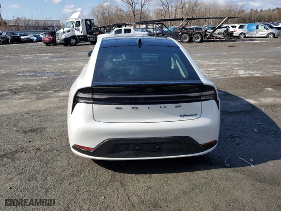 2024 Toyota Prius Prime SE with VIN JTDACACU6R3019213, listed as a Copart auction lot 50417375 with 0 mi miles and Salvage Title. Bid and sale history available at carsss.com. Image 6.