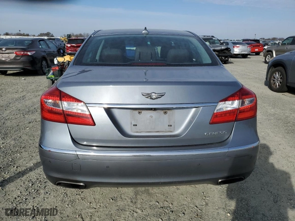 2014 Hyundai Genesis 3.8L with VIN KMHGC4DD3EU260379, listed as a Copart auction lot 42351225 with 169,992 mi miles and Salvage Title. Bid and sale history available at carsss.com. Image 6.