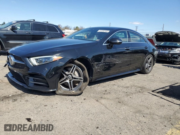 2019 Mercedes-Benz CLS with VIN WDD2J5KB8KA033008, listed as a Copart auction lot 51256165 with 32,611 mi miles and Salvage Title. Bid and sale history available at carsss.com. Image 1.