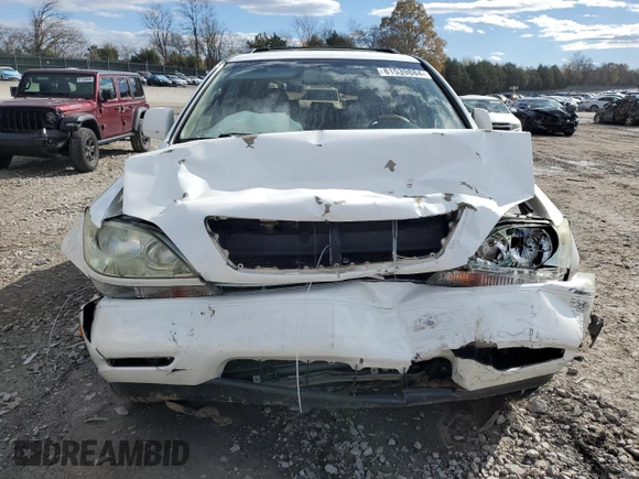 2002 Lexus RX 300 with VIN JTJGF10U920136570, listed as a Copart auction lot 81539884 with 155,785 mi miles and Salvage Title. Bid and sale history available at carsss.com. Image 5.