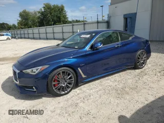 2017 Infiniti Q60 Red Sport 400 с VIN JN1FV7EK1HM611404, выставлен на аукционе Copart как лот 80049904 с пробегом 49 591 миль миль и Списание • Salvage title. История ставок и продаж доступна на DreamBid. Изображение 1.