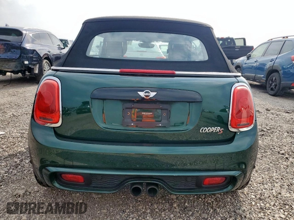 2017 MINI Convertible Cooper S with VIN WMWWG9C31H3C81249, listed as a Copart auction lot 57081835 with 49,378 mi miles and Salvage title. Bid and sale history available at DreamBid. Image 6.