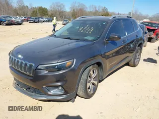 2019 Jeep Cherokee Limited with VIN 1C4PJLDB1KD392751, listed as a IAAI auction lot 41716866 with 69,545 mi miles and . Bid and sale history available at DreamBid. Image 18.