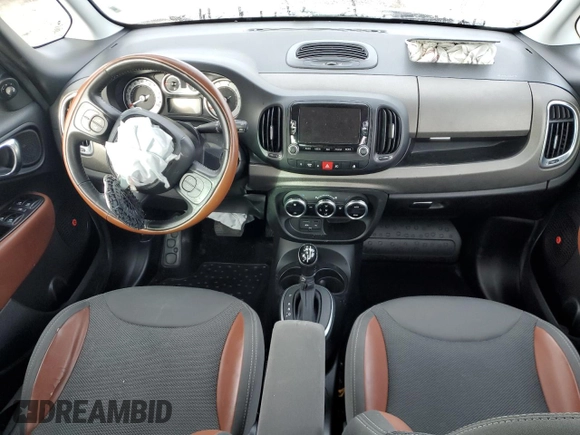 2014 FIAT 500L Trekking with VIN ZFBCFADHXEZ010932, listed as a Copart auction lot 87758755 with Not Provided miles and Salvage Title. Bid and sale history available at DreamBid. Image 8.