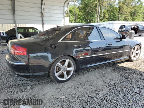 2010 Audi A8 z VIN WAURVAFA7AN005356, wystawiony jako Copart lot #57491155 z przebiegiem Nie podano mil oraz Czysty tytuł • Clean title. Historia ofert i sprzedaży dostępna na DreamBid. Obrazek 3.