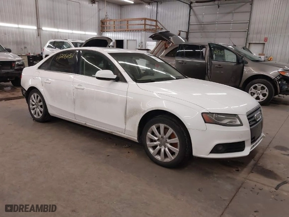 2011 Audi A4 2.0T Premium Plus with VIN WAUFFAFL4BN013157, listed as a IAAI auction lot 41206454 with 83,006 mi miles. Bid and sale history available at carsss.com. Image 1.